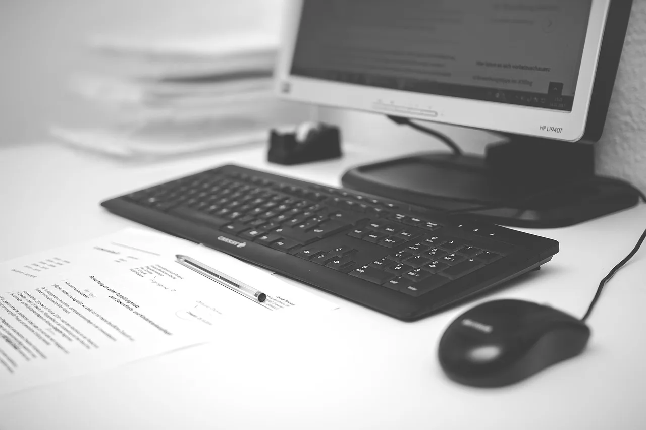 computer, office, workplace, keyboard, mouse, document, monitor, technology, pc, table, datailaufnahme, screen, paper, ballpoint pen, pen, filing, computer, mouse, filing, filing, filing, filing, filing. Reading Illinois and Georgia UCC filings in Chicago and Atlanta